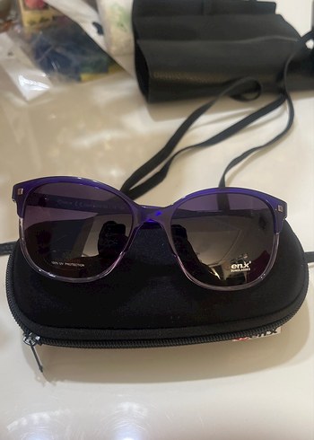 Parlak Mor Kadın Güneş Gözlüğü - Görsel 6