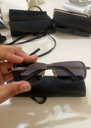 Siyah Kemer Detaylı Biker Erkek Kadın Güneş Gözlüğü - Görsel 6