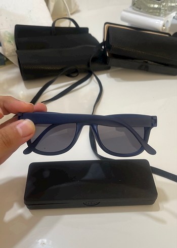 Lacivert Minimalist erkek Güneş Gözlüğü - Görsel 5