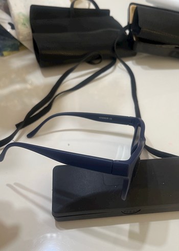 Lacivert Minimalist erkek Güneş Gözlüğü - Görsel 2