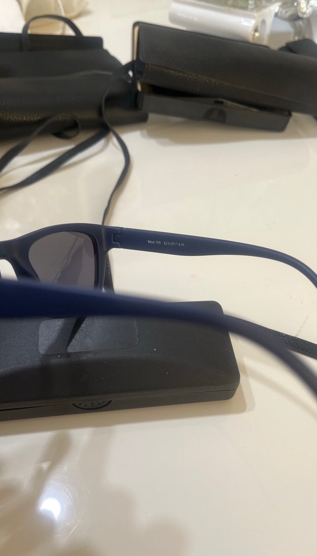 Lacivert Minimalist erkek Güneş Gözlüğü - Görsel 4