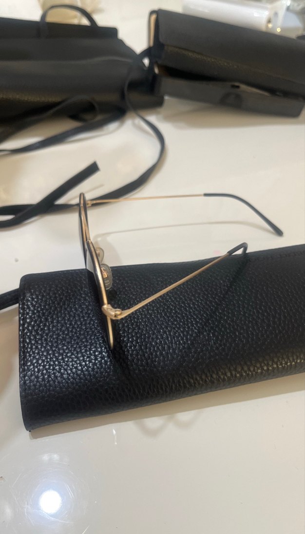 Parlak Siyah gold erkek Kadın Güneş Gözlüğü - Görsel 2