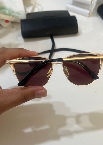 Aynalı Parlak Tokalı Kadın Güneş Gözlüğü - Görsel 6