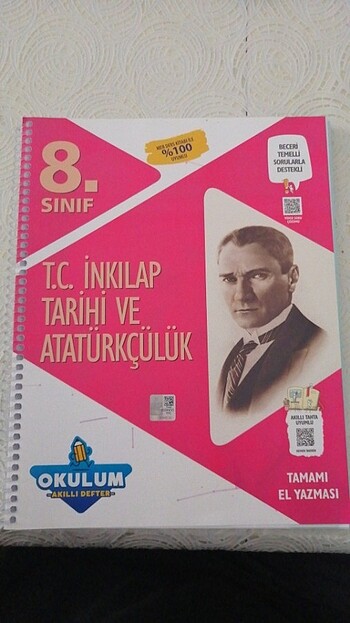 8. Sınıf okulum akıllı defter 