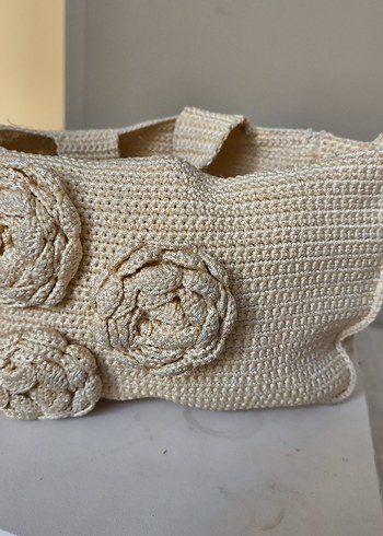 İşlemeli Beyaz Fırın Eldiveni - Görsel 2