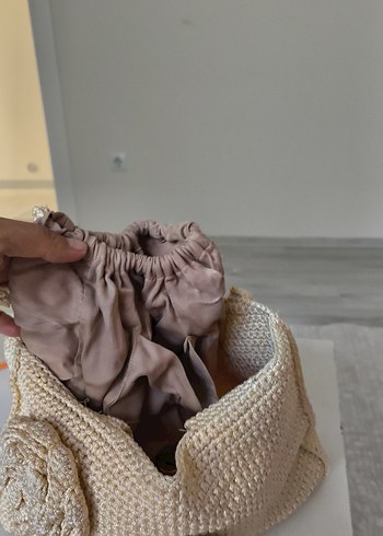 İşlemeli Beyaz Fırın Eldiveni - Görsel 3