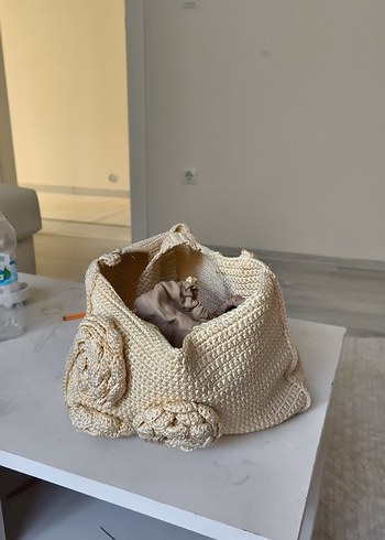 İşlemeli Beyaz Fırın Eldiveni - Görsel 4