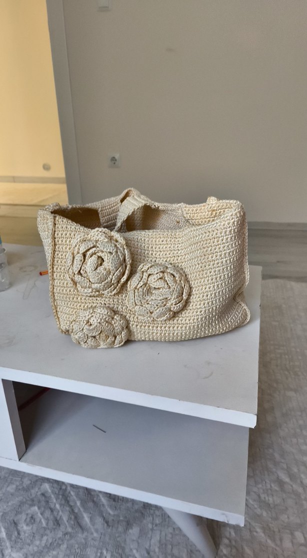 İşlemeli Beyaz Fırın Eldiveni - Görsel 5