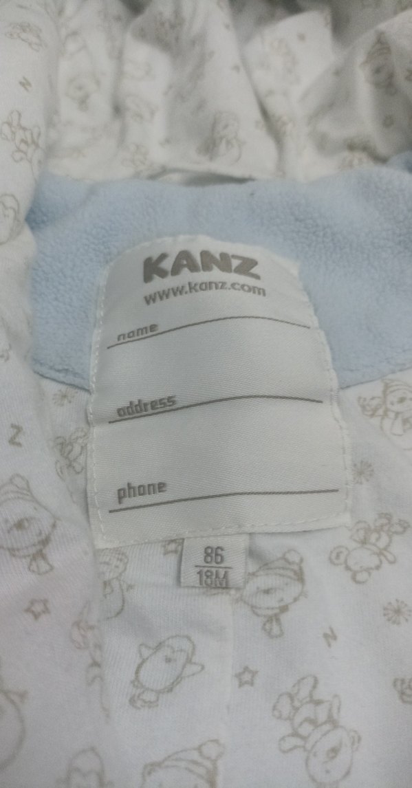 Mavi Kapüşonlu Fermuarlı Bebek Tulumu - Görsel 4