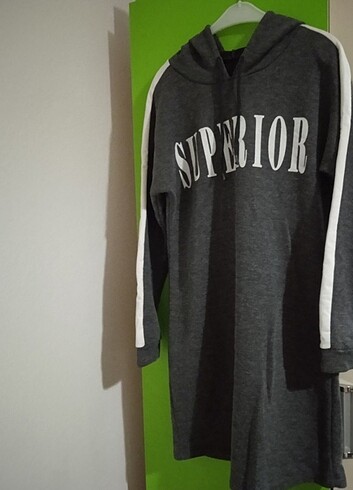 LC Waikiki Gri uzun sweatshirt/tunik