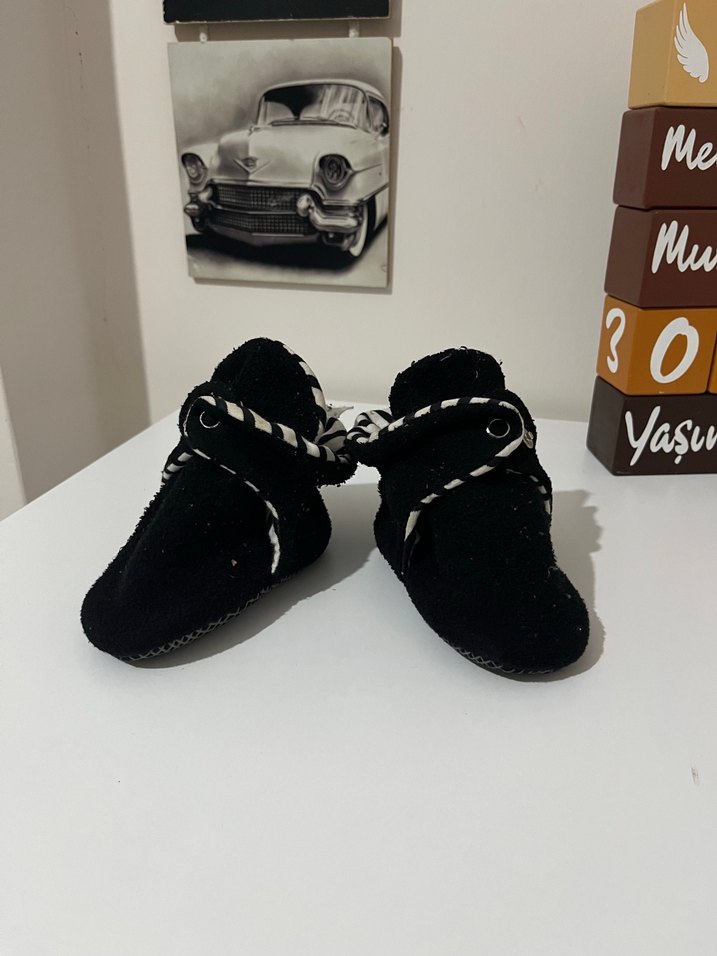 Siyah Süet Tokalı Erkek Bebek Botları - Görsel 4