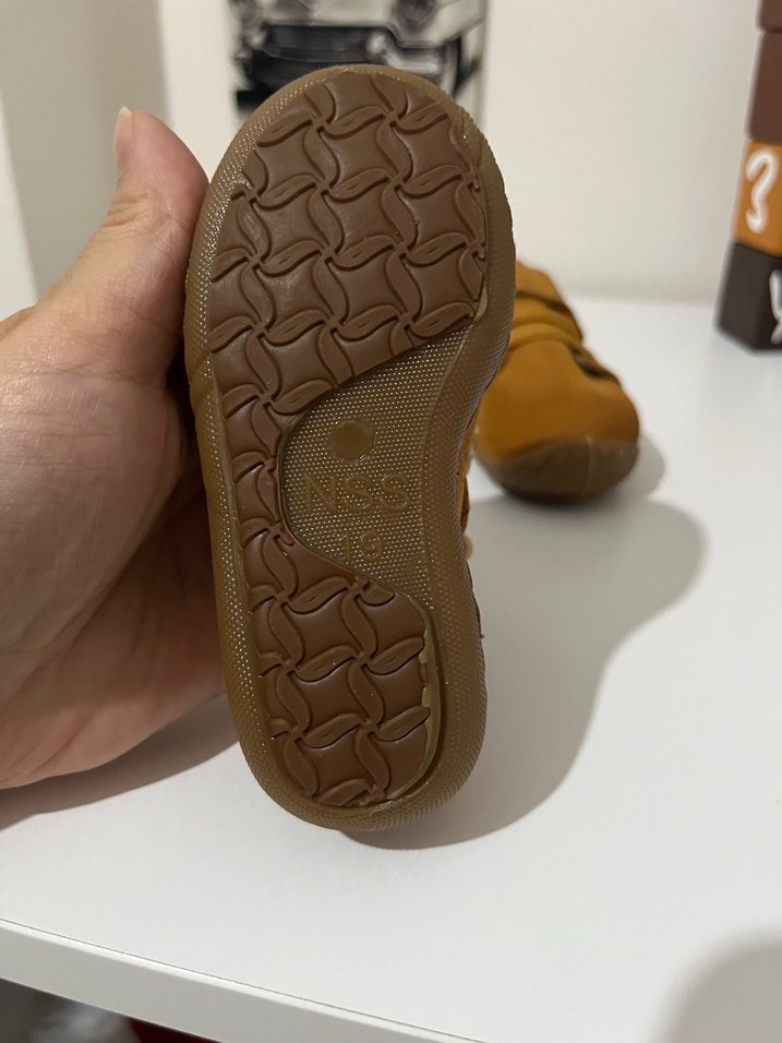 Kahverengi İlk Adım Ayakkabısı Velcro - Görsel 4