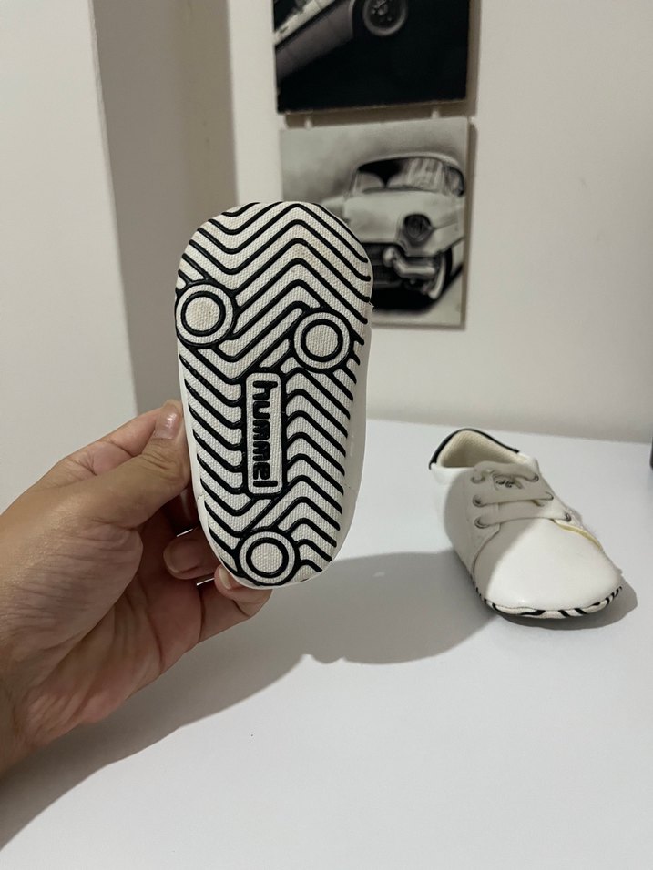 Erkek Bebek Beyaz İlk Adım Ayakkabısı - Görsel 4