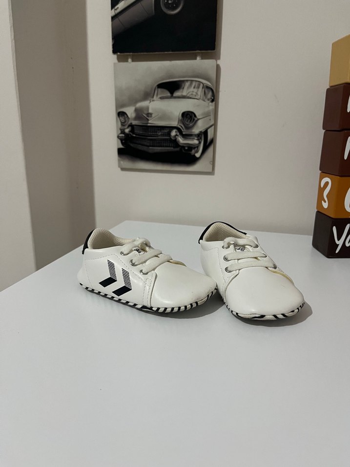 Erkek Bebek Beyaz İlk Adım Ayakkabısı - Görsel 3