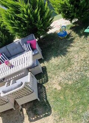 Beden mavi Renk Nokta Hatasız Bahçe Takımı