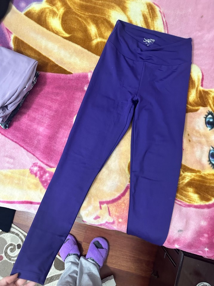 Mor Dikişsiz Spor Tayt - Görsel 3