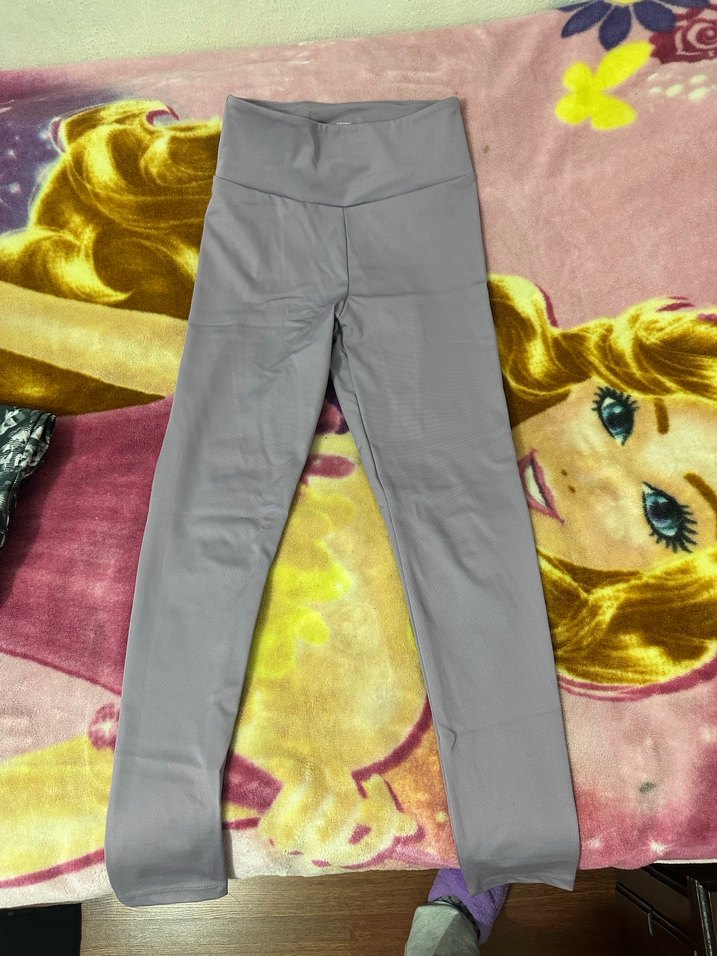 Fermuarlı Mor Midi Spor Tayt - Görsel 2