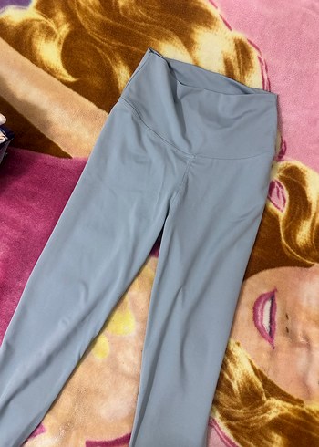 Gri Elastik Spor Kadın Tayt - Görsel 2