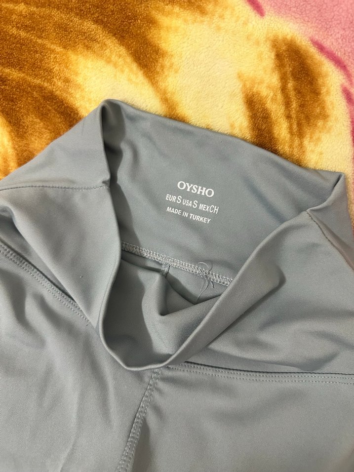 Gri Elastik Spor Kadın Tayt - Görsel 3