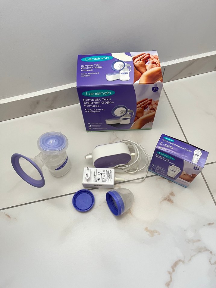 Lansinoh Elektrikli Göğüs Pompası ve Saklama Poşeti - Görsel 2