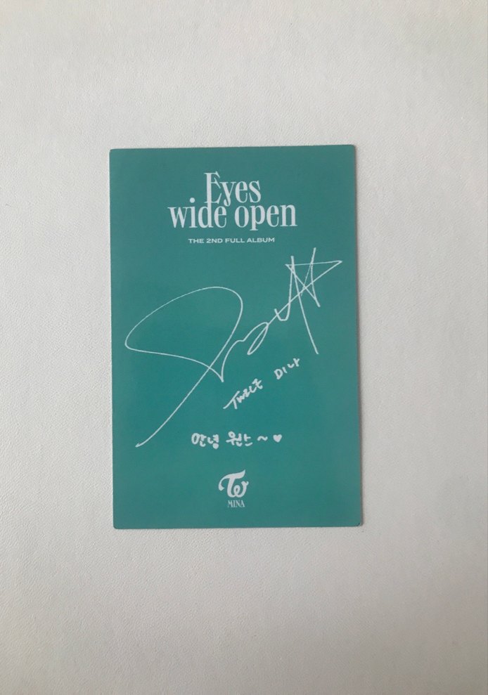 twice mina ewo orijinal photocard — görsel 2/2