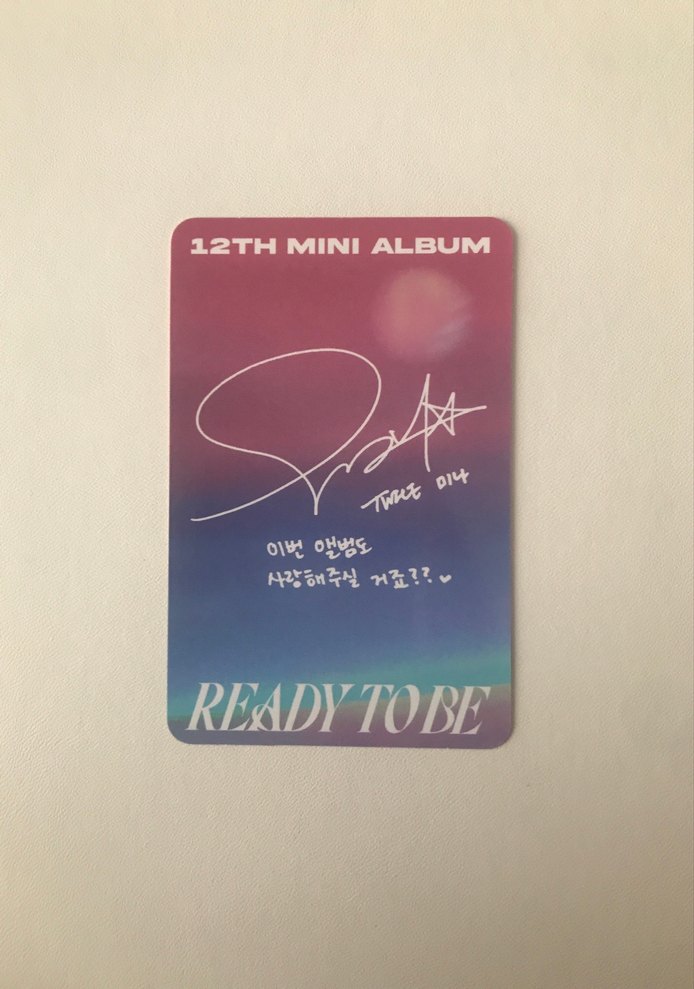 twice mina rtb orijinal photocard — görsel 2/2