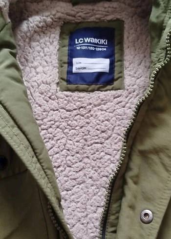 Haki Kapüşonlu Erkek cocuk Mont - Görsel 2