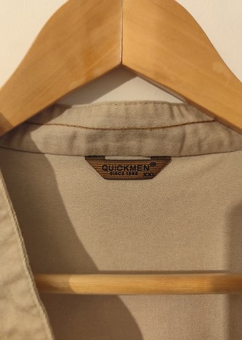 Bej Düğmeli Erkek Keten Gömlek - Görsel 3