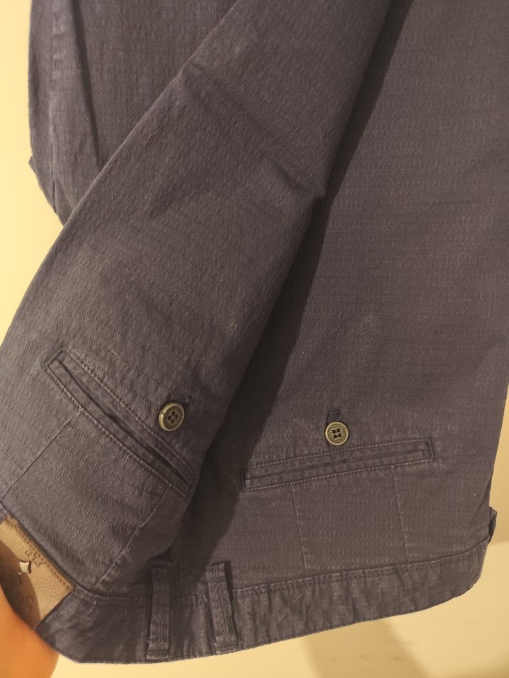 Erkek Lacivert Keten Pantolon - Görsel 4