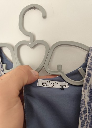 Uzun Kollu Şifon Kruvaze Elbise - Görsel 2