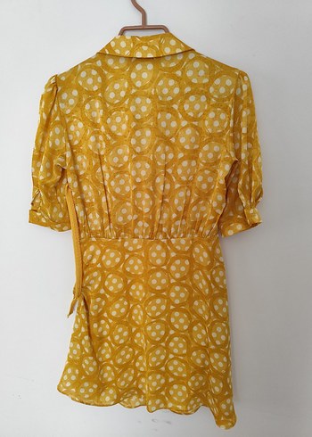 Sarı adL İpek Elbise - Görsel 3