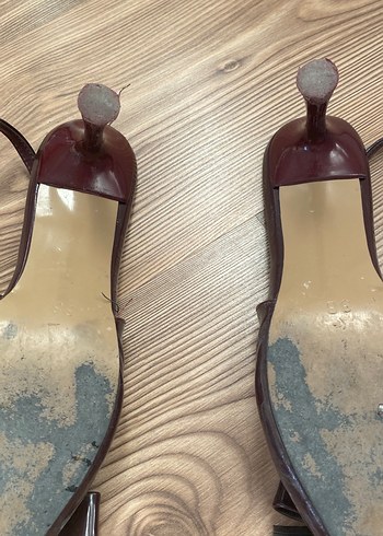 Bordo Fiyonklu Stiletto Kadın Ayakkabı - Görsel 6