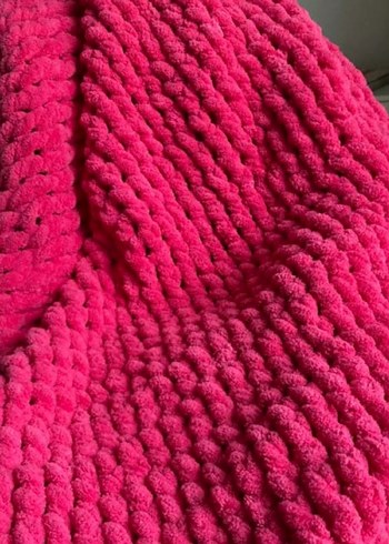 Çizgili Örgü Çocuk Battaniyesi - Görsel 4