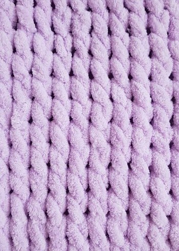 Çizgili Örgü Çocuk Battaniyesi - Görsel 3