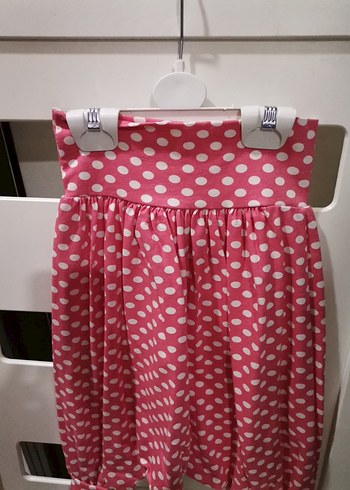 Puantiyeli Pembe Kız şalvarı - Görsel 2