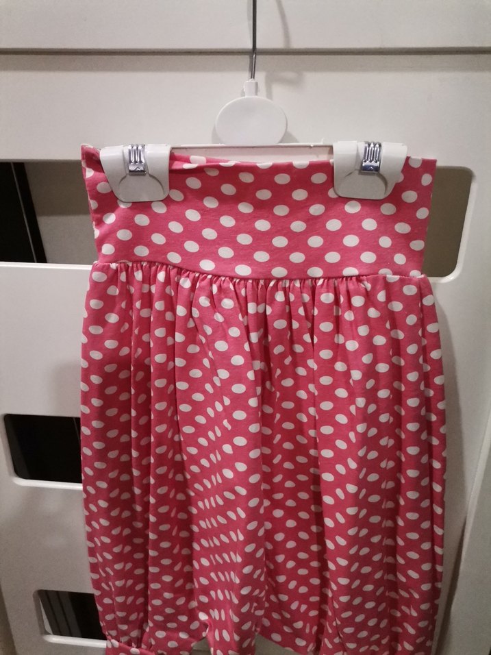 Puantiyeli Pembe Kız şalvarı - Görsel 2