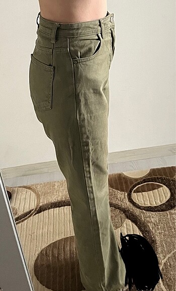 m Beden Trendyolmilla Haki Jeans
