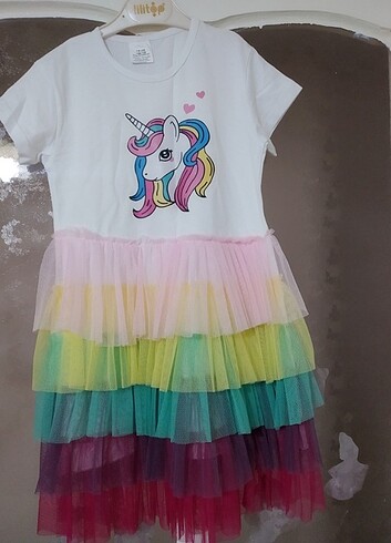 Unicorn lu tüllü elbise