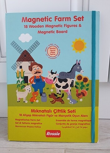 ROSSIE AHŞAP MIKNATISLI ÇİFTLİK OYUN SET