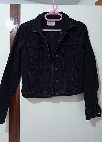 m Beden Siyah denim ceket