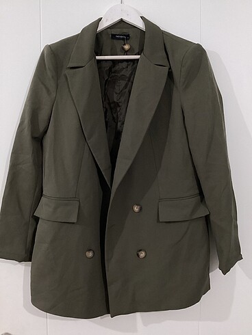 Yeşil blazer ceket haki