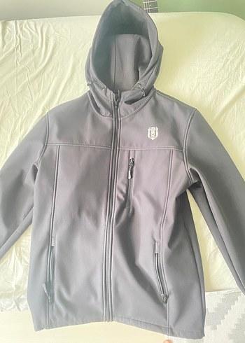 Siyah Fermuarlı Erkek Kapüşonlu Sweatshirt
