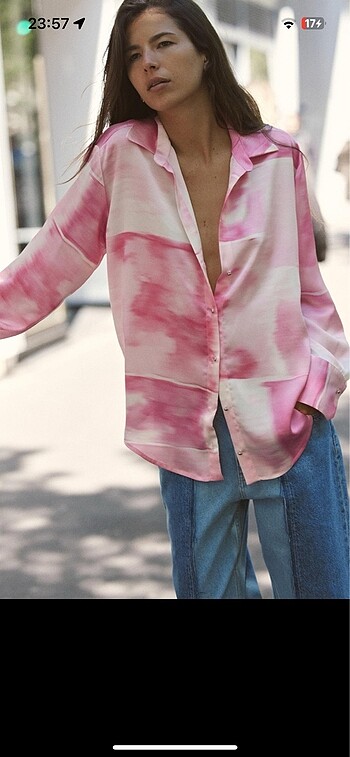Zara tie-dye gömlek