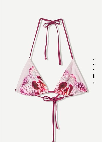 Bershka Pembe Desenli Mini Bohem Bikini