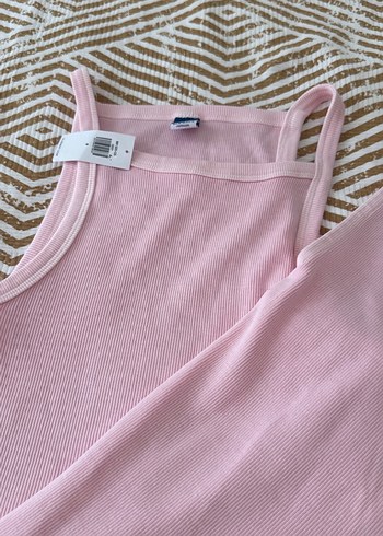 Diğer AMERIKADAN ALDIM OLD NAVY Pembe Kolsuz Fitilli Elbise