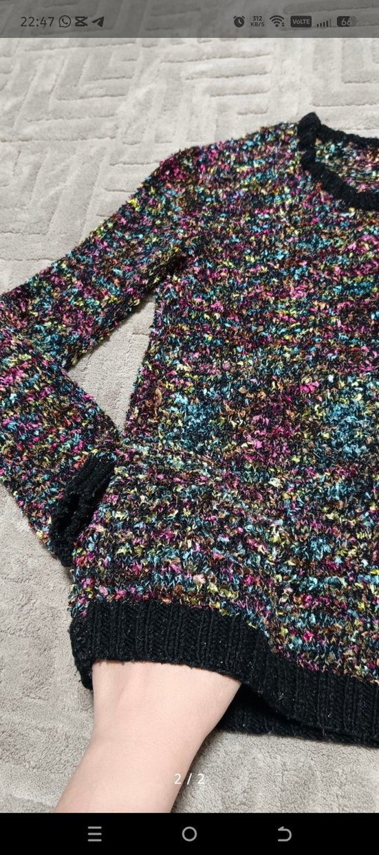 Triko Kadın Kazak el örgüsü - Görsel 2