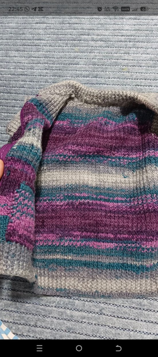 Çocuk Çok Renkli Örgü Kolsuz Hırka - Görsel 4