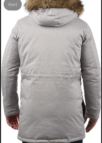 Gri Kapüşonlu Erkek Midi Kaban7 - Görsel 3