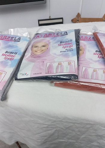 ARZELA Desenli Elastik Uzun Kadın Eşarp