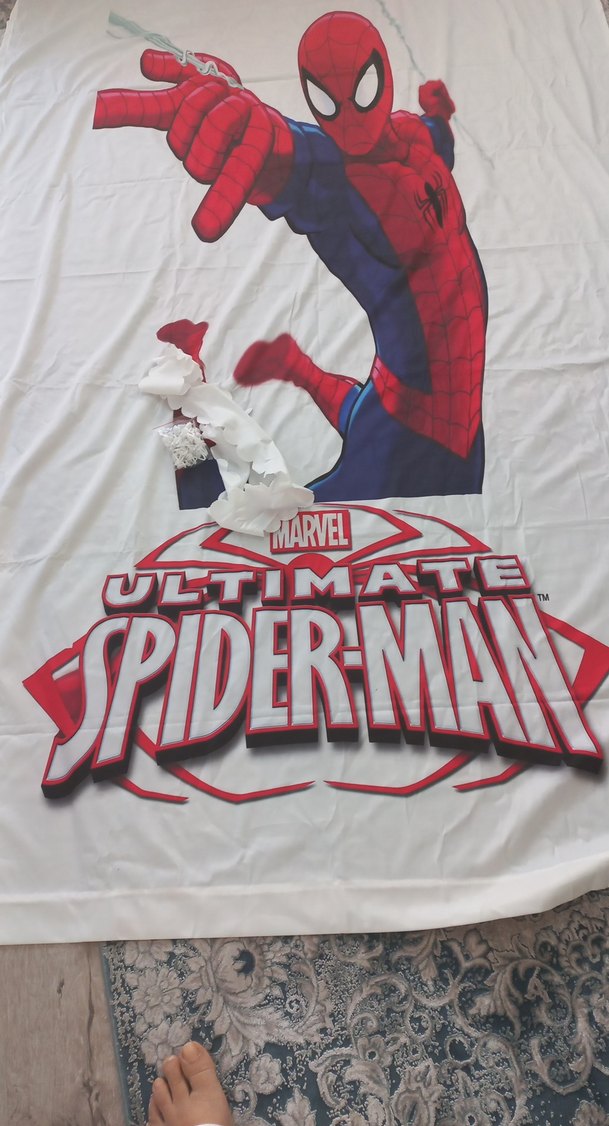 Renkli Baskılı Marvel Spider-Man Çocuk perdesi - Görsel 4